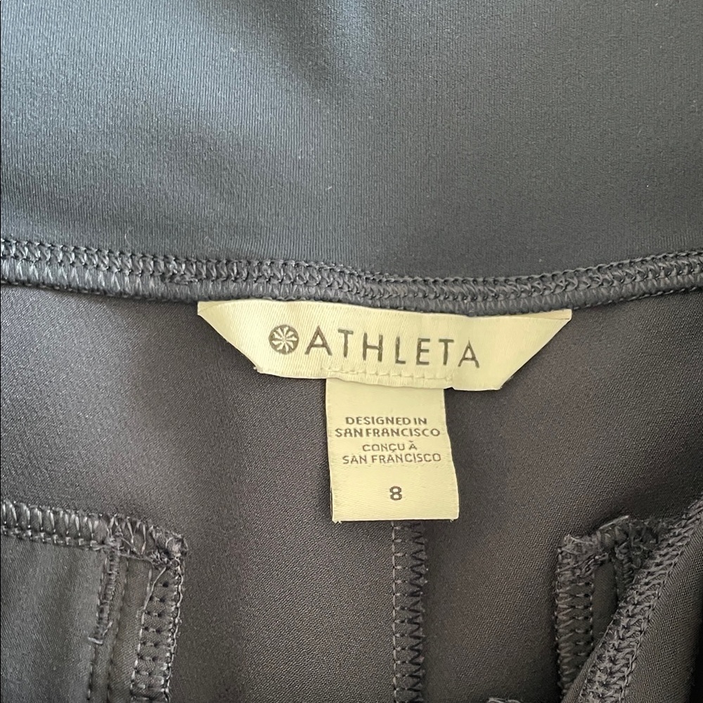 Athleta Navy Endless Highrise Pants Size 8 - Picture 6 of 6